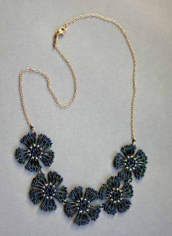 Collier Fleurs Perles Miyuki