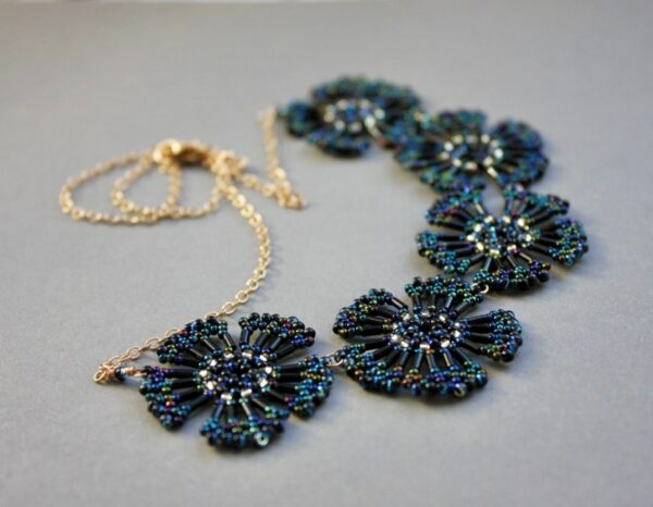 Collier Fleurs Perles Miyuki