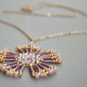 Fleurs perles Miyuki Olivia Bijouterie goldfilled 14K Lyon croix rousse