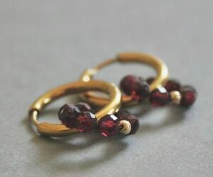 Créoles Grenat Rhodolite AAA