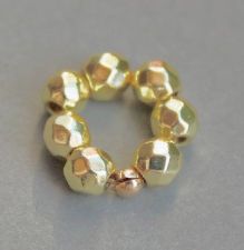 Fleur Pierre Fine Pour Créole - Hématite Or Jaune