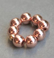 Fleur Pierre Fine Pour Créole - Hématite Or Rose