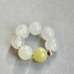 Fleur Pierre Fine Pour Créole - Jade de Chine