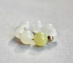 Fleur Pierre Fine Pour Créole - Jade de Chine