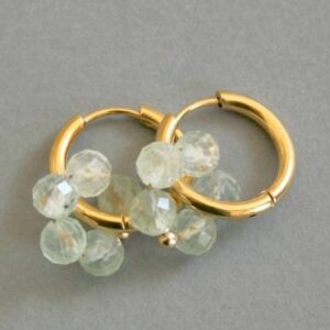 Créoles Jade Prehnite AA