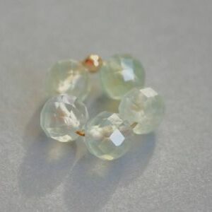 Fleur Pierre Fine Pour Créole - Jade Prehnite AA