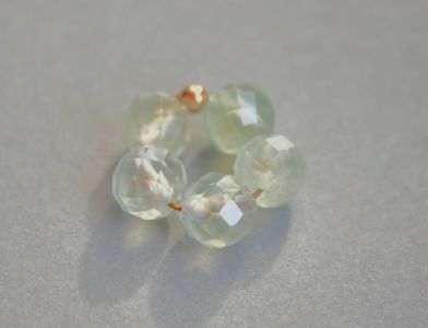 Fleur Pierre Fine Pour Créole - Jade Prehnite AA