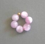 Fleur de Pierre Fine pour Créoles Kunzite du Brésil AA