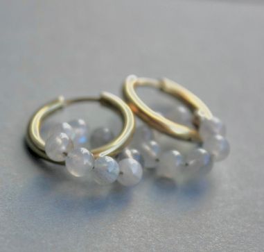 Créoles Labradorite AA