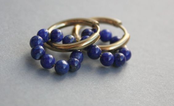 Créoles Lapis Lazuli AA
