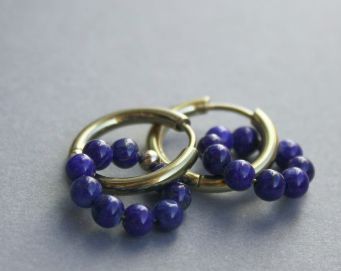 Créoles Lapis Lazuli AA
