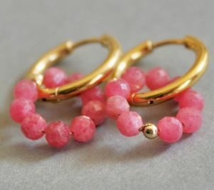 Rhodonite du Brésil AAA Olivia Bijouterie Pierres fines Lyon Croix Rousse