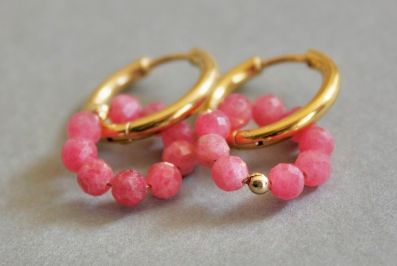 Rhodonite du Brésil AAA Olivia Bijouterie Pierres fines Lyon Croix Rousse