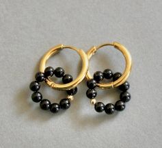 Créoles Tourmaline Noire AA