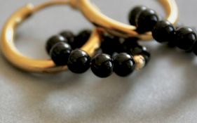 Créoles Tourmaline Noire AA